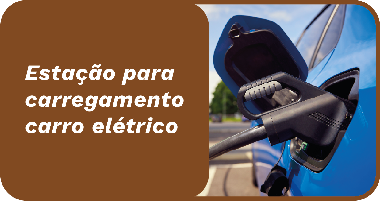 Estação para carregamento carro elétrico